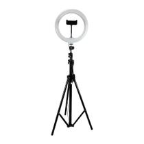 Ring Light Iluminador Led Profissional 10 polegadas com Tripé 210cm Ring Light Iluminador Led Profissional 10 polegadas com Tripé 210cm