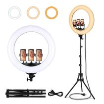 Ring Light Iluminador Profissional Tripé 18 Polegadas 46cm