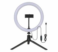 Ring Light Led 10 Polegadas 8W - Branca, Amarela, Neutra