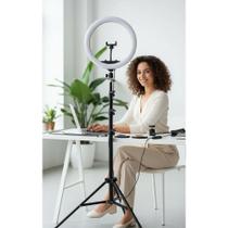 Ring Light LED 26cm: Iluminação Profissional Fotos e Vídeos