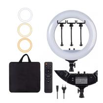 Ring Light LED Bicolor Iluminador 54cm com 3 Suporte para Celular TPFOTO Ring Light LED Bicolor Iluminador 54cm com 3 Suporte para Celular TPFOTO