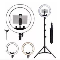 Ring Light Led Circular Iluminador 26Cm + Tripé 160Cm Ring Light Led Circular Iluminador 26Cm + Tripé 160Cm