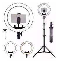 Ring Light Led Com Tripe Usb 26cm Misto 3500k 6000k Ilumina