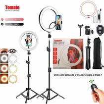 Ring Light Led Iluminador 26cm Completo + Tripé 2.1m