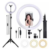 Ring Light Led Iluminador 26cm Completo + Tripé 2.1m Ring Light Led Iluminador 26cm Completo + Tripé 2.1m