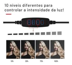 Ring Light Led Iluminador 30Cm Forte E Completo Tripé 360º Ring Light Led Iluminador 30Cm Forte E Completo Tripé 360º