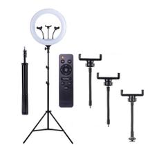 Ring Light Led Iluminador 45Cm Super Forte Controle Remoto