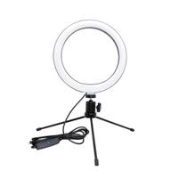 Ring Light Led Mesa Iluminador Pequena Tripé 6 Polegada 16Cm