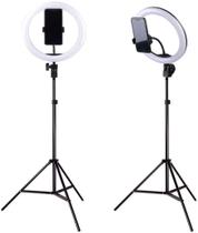 Ring light led selfie 10" com tripé luz p celular blogueira foto Ring light led selfie 10" com tripé luz p celular blogueira foto