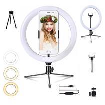 Ring Light, Led Selfie 8 Com Tripé Luz P Celular Blogueira