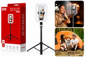 Ring Light Luminária Led Com Tripé Ajustável Suporte Celular tomate mzp308 Ring Light Luminária Led Com Tripé Ajustável Suporte Celular tomate mzp308