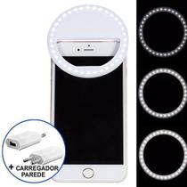 Ring Light Luz de Selfie Para Celular + adaptador de tomada Branco CBRN08667