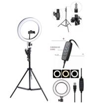 Ring Light Maquiagem 26Cm 10 Polegadas Com Tripé 2,10M Ring Light Maquiagem 26Cm 10 Polegadas Com Tripé 2,10M