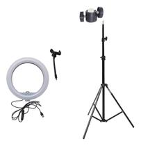 Ring Light Medio Tripé E Suporte Para Celular 12 Polegadas