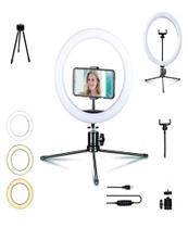 Ring Light Mesa Profissional Luz Alta Intensidade Com Tripe