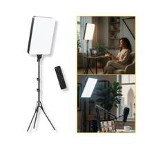Ring Light Painel LED TPFoto Bicolor 16 Polegadas com Controle Remoto e Tripé 1,9m - rl-16