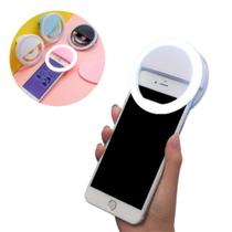 Ring Light para Celular Selfie Mini - Clipe Anel Led Preto