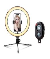 Ring Light Portatil Mesa 10 Polegadas Foto Filmagem Youtube