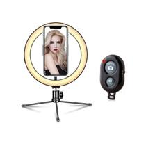 Ring Light Portatil Mesa 8 Polegadas Foto Filmagem Youtube !