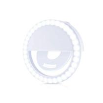 Ring Light Portátil Selfie Celular Clip Branco - EC10080 - OEM