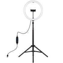 Ring Light Profissional 11.8 polegadas - Anel de Luz 30cm com Tripé Universal 1,95 Cm - Kit Profissional Youtuber Selfie
