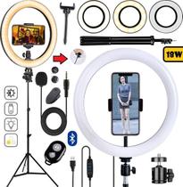 Ring Light Profissional Anel Led Iluminação Completo Tripé