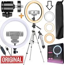 Ring Light Profissional Iluminador Anel Led Luz Tripé Grande - Leffa Shop