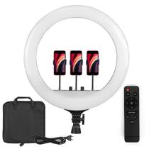 Ring Light Profissional LED 45cm + 3 Suportes Celular - RL18 Ring Light Profissional LED 45cm + 3 Suportes Celular - RL18