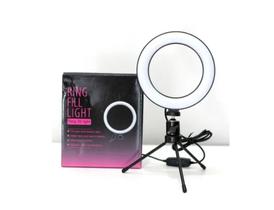 Ring Light Profissional Led De Mesa Tripé 6 Polegadas - N/A