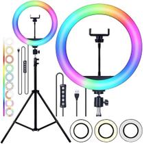 Ring Light Rgb 10 Polegadas Com Tripé 2M Ring Light Rgb 10 Polegadas Com Tripé 2M