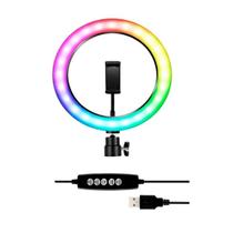 Ring Light Rgb Colorido 26Cm Universal + Tripé 2,10M Ring Light Rgb Colorido 26Cm Universal + Tripé 2,10M