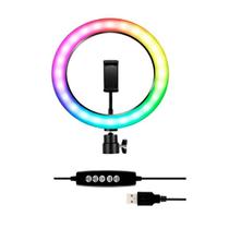 Ring Light Rgb Colorido 26Cm Universal + Tripé 2,10M Ring Light Rgb Colorido 26Cm Universal + Tripé 2,10M