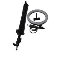 Ring light rgb com tripé de 2.1 m 10 polegadas com suporte de celular bmax bml19