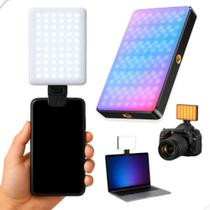 Ring Light Rgb Mini Luz De Led Portátil Para Gravação Fotos E Selfie