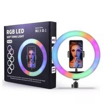 Ring Light Self Com Cabo Usb Multicores Luz Colorida