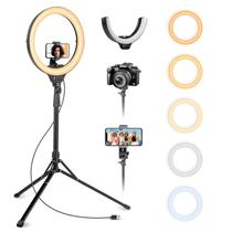 Ring Light Selfie Aureday 35cm com Tripé de 157cm Ring Light Selfie Aureday 35cm com Tripé de 157cm
