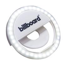 Ring Light Selfie Billboard recarregável com clipe para Smartphone e Tablet