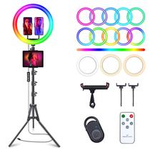 Ring Light Selfie Herrfilk 12" com Tripé de 75cm e 2 Suportes para Celular Ring Light Selfie Herrfilk 12" com Tripé de 75cm e 2 Suportes para Celular