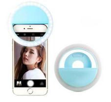 Ring Light Selfie Led Luz Flash Para Celular Smartphone Notebook Maquiagem Recarregável USB