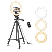 Ring Light Sensyne 10" com suporte de tripé de 50" para Phone Live