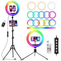 Ring Light STALLY 12.3" - Suporte de 75cm e 2 Suportes para Celular