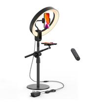 Ring Light SuperDesk 12 Polegadas - Com Suporte para Celular e Tripé - 2700-6500K