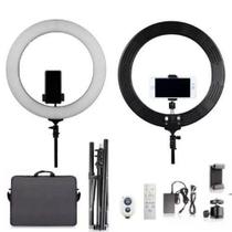 Ring Light Tomate Rl18 80w 448 Leds 48cm + Sup Celular + Tripe Ring Light Tomate Rl18 80w 448 Leds 48cm + Sup Celular + Tripe
