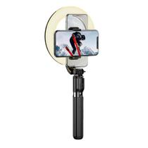 Ring Light Tripé 92cm Bastão Luz Branca com bateria e Controle Remoto Hoco LV03