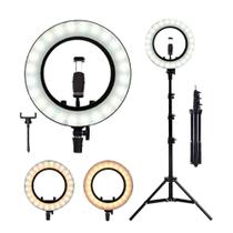 Ring Ligth Anel De Led 26Cm Com Tripé 1,6M Para Youtuber Ring Ligth Anel De Led 26Cm Com Tripé 1,6M Para Youtuber