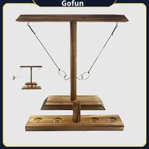 Ring Toss Game Ring Toss with Shot Ladder de madeira feita à mão Ring Toss Game Ring Toss with Shot Ladder de madeira feita à mão