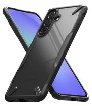 Ringke Fusion-X recortes precisos para lentes de câmera Compatível com a capa Samsung Galaxy A56 5G e a capa para Galaxy A36 5G, capa protetora aumentada transparente e pesada à prova de choque preta