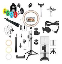 Ringlinght Profissional Iluminador Luz Led Tripe Microfone Ringlinght Profissional Iluminador Luz Led Tripe Microfone