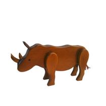 Rinoceronte de madeira articulado