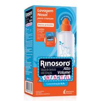 Rinosoro Alto Volume Infantil Com 15x1,08g Sache + Frasco 0,9%